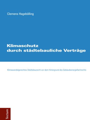 cover image of Klimaschutz durch städtebauliche Verträge